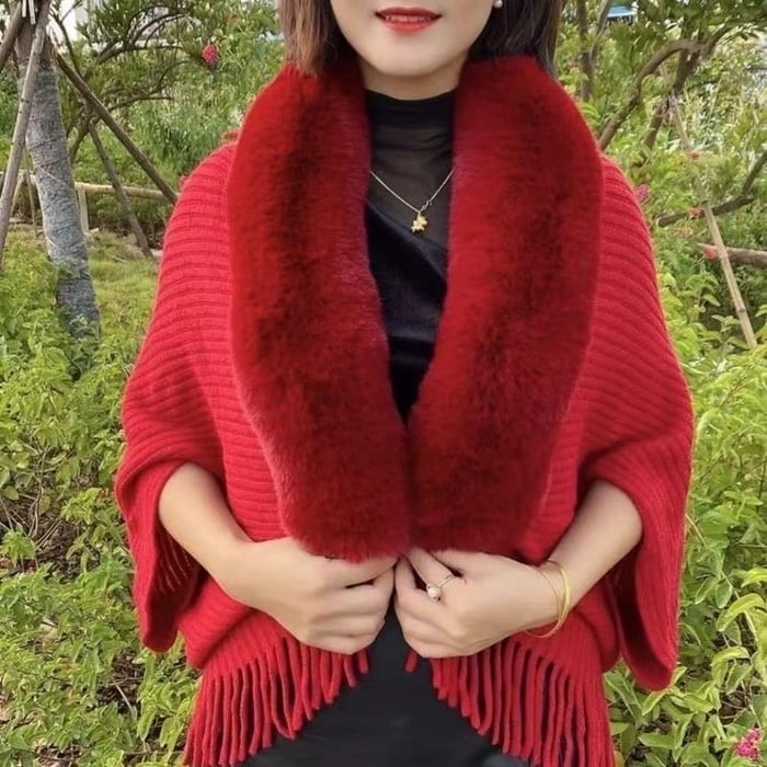 Ladies Knitted Loose Thickened Shawl Coat(Buy 2 Free Shipping)