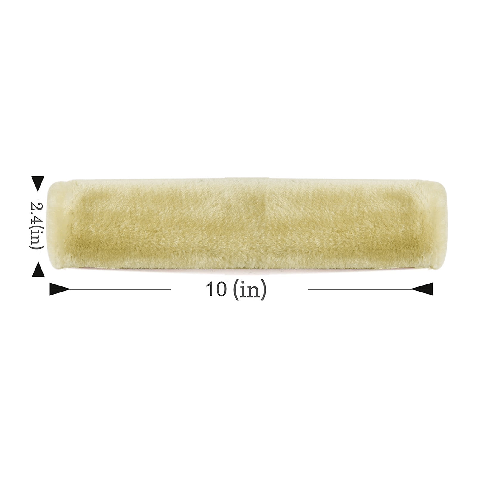 2pcs Soft Faux Sheepskin Cover Seat Belt Shoulder Strap Covers Shoulder Pad for Car & Bag