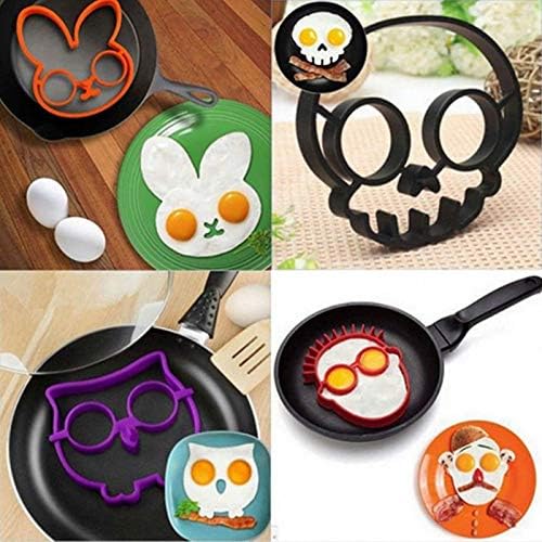 Breakfast Omelette Mold DIY Silicone Egg Pancake Ring Shaper Cooking Tool