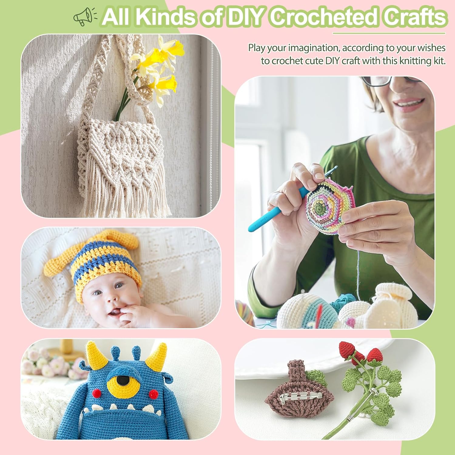 Hook & Stitch Craft Kit – 72pcs