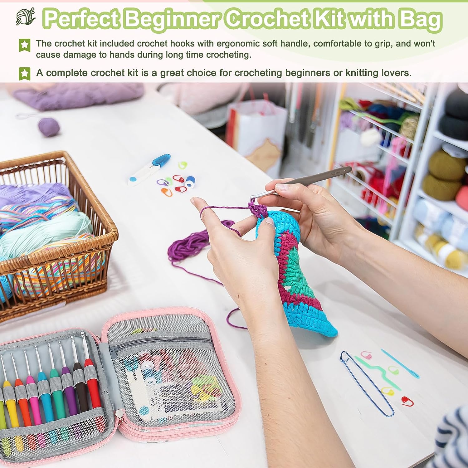 Hook & Stitch Craft Kit – 72pcs