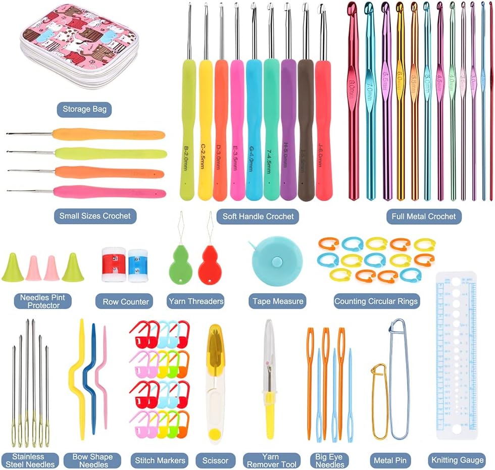 Hook & Stitch Craft Kit – 72pcs