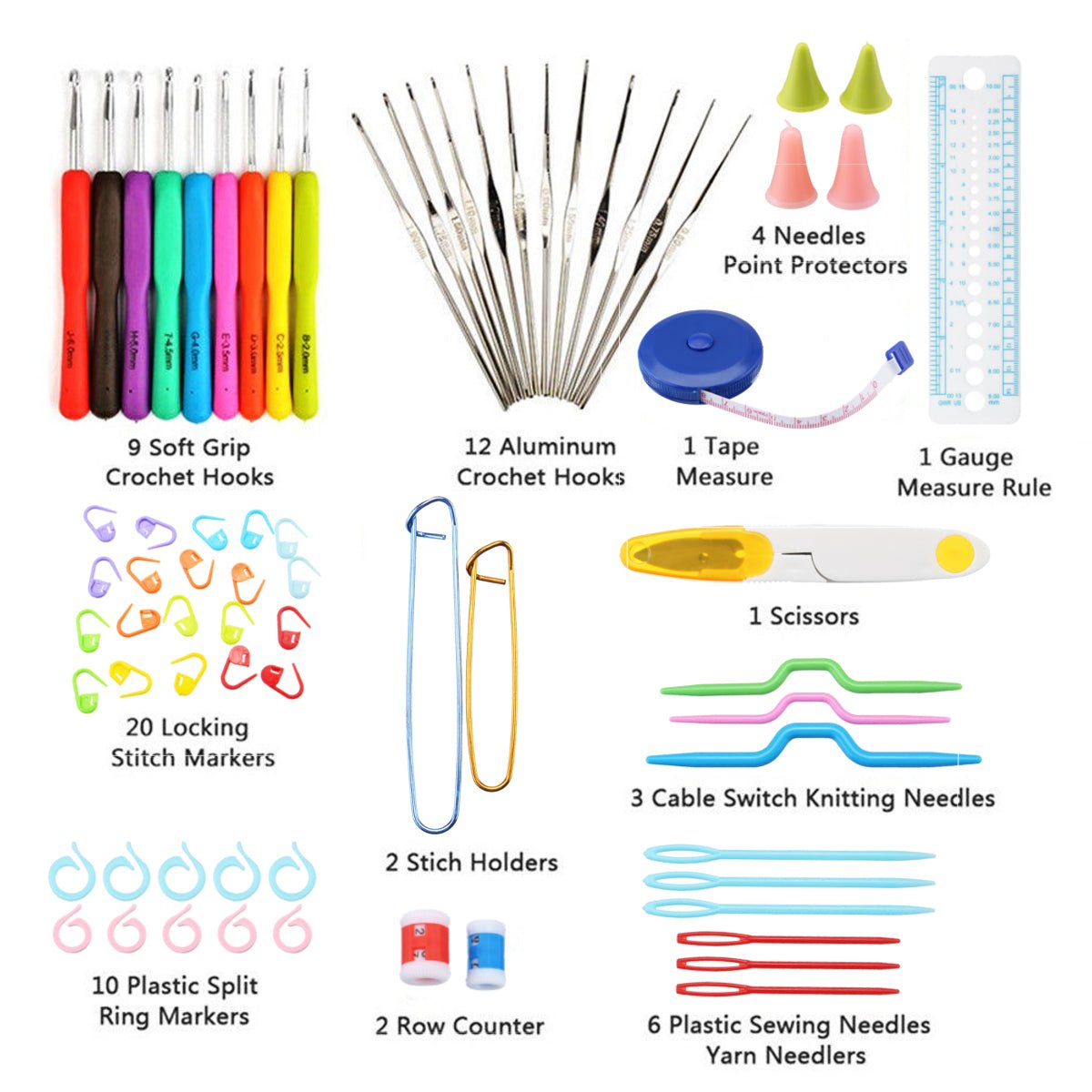 Hook & Stitch Craft Kit – 72pcs