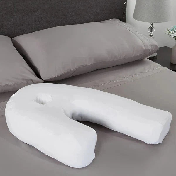 Ergonomic Side Sleeper Pillow With Comfort Ear Relief