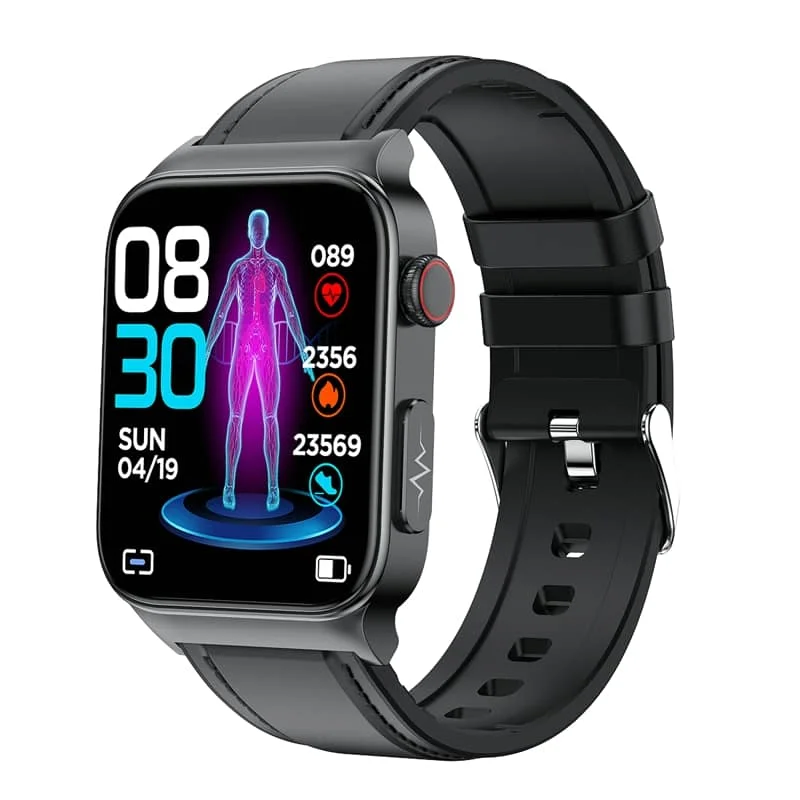 2024 NEW E500 ECG Smart Watch with Blood Pressure Monitor Body Temperature Blood Glucose Heart Rate Blood Oxygen