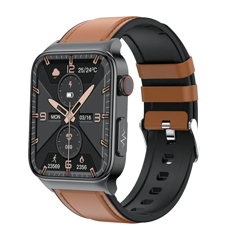 2024 NEW E500 ECG Smart Watch with Blood Pressure Monitor Body Temperature Blood Glucose Heart Rate Blood Oxygen