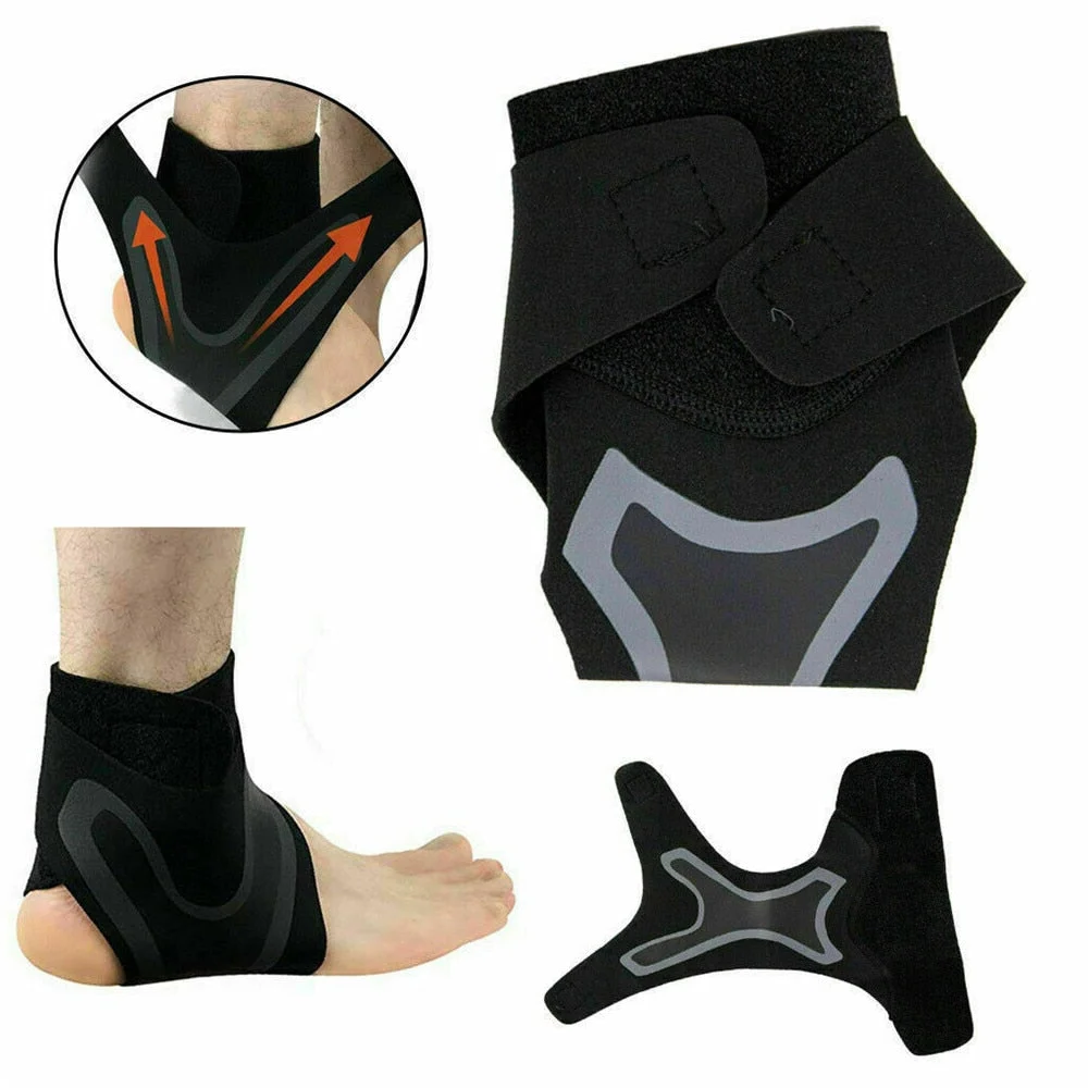 1 Pair Plantar Ankle X Wrap Brace Support Compression Sleeve