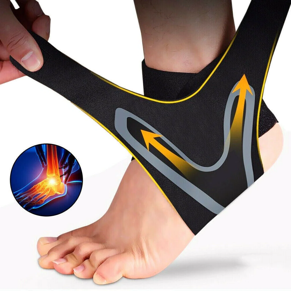 1 Pair Plantar Ankle X Wrap Brace Support Compression Sleeve