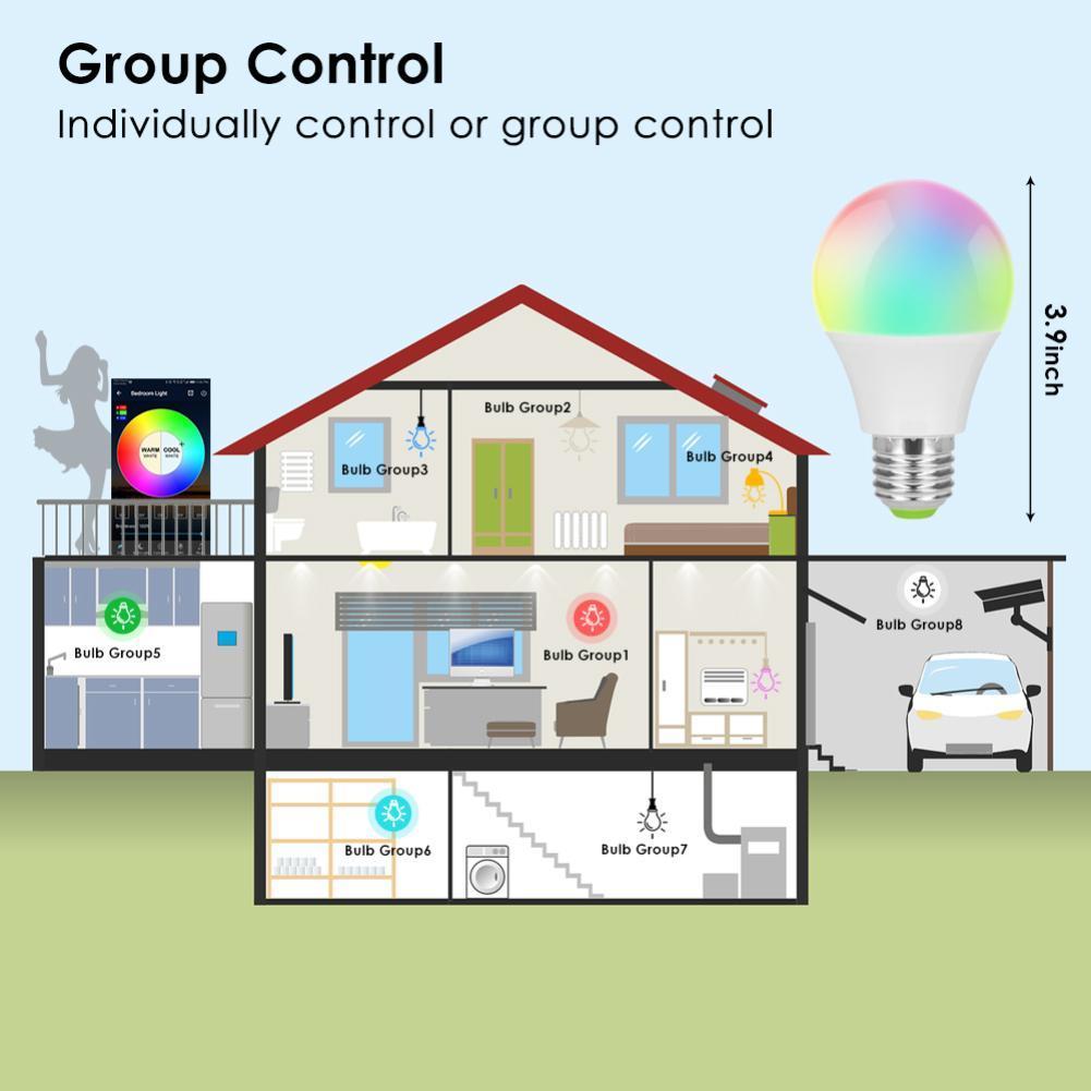Smart WiFi LED Light Bulb - Home Automation