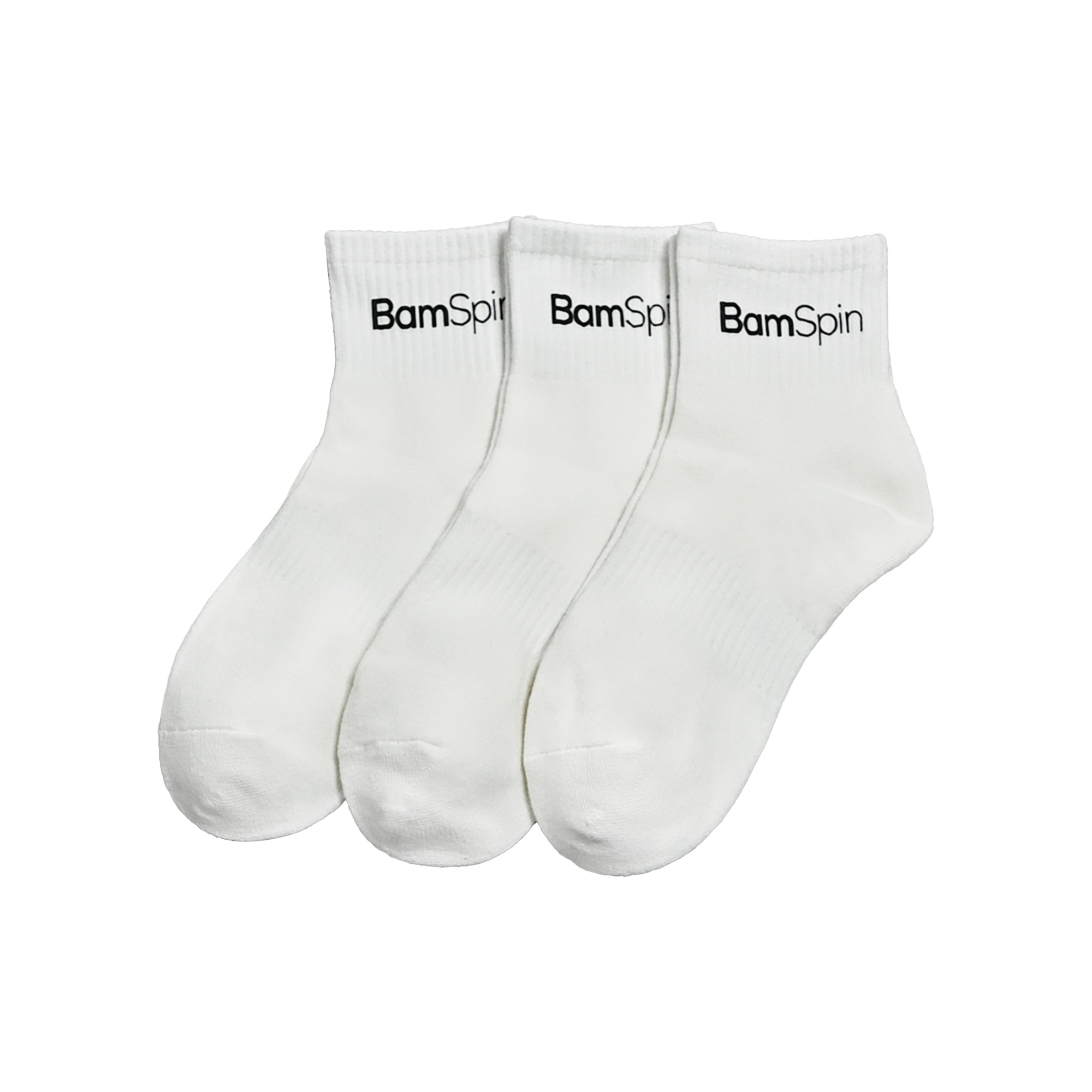 BamSpin 3 Pair Bamboo Fiber Socks for Men and Women