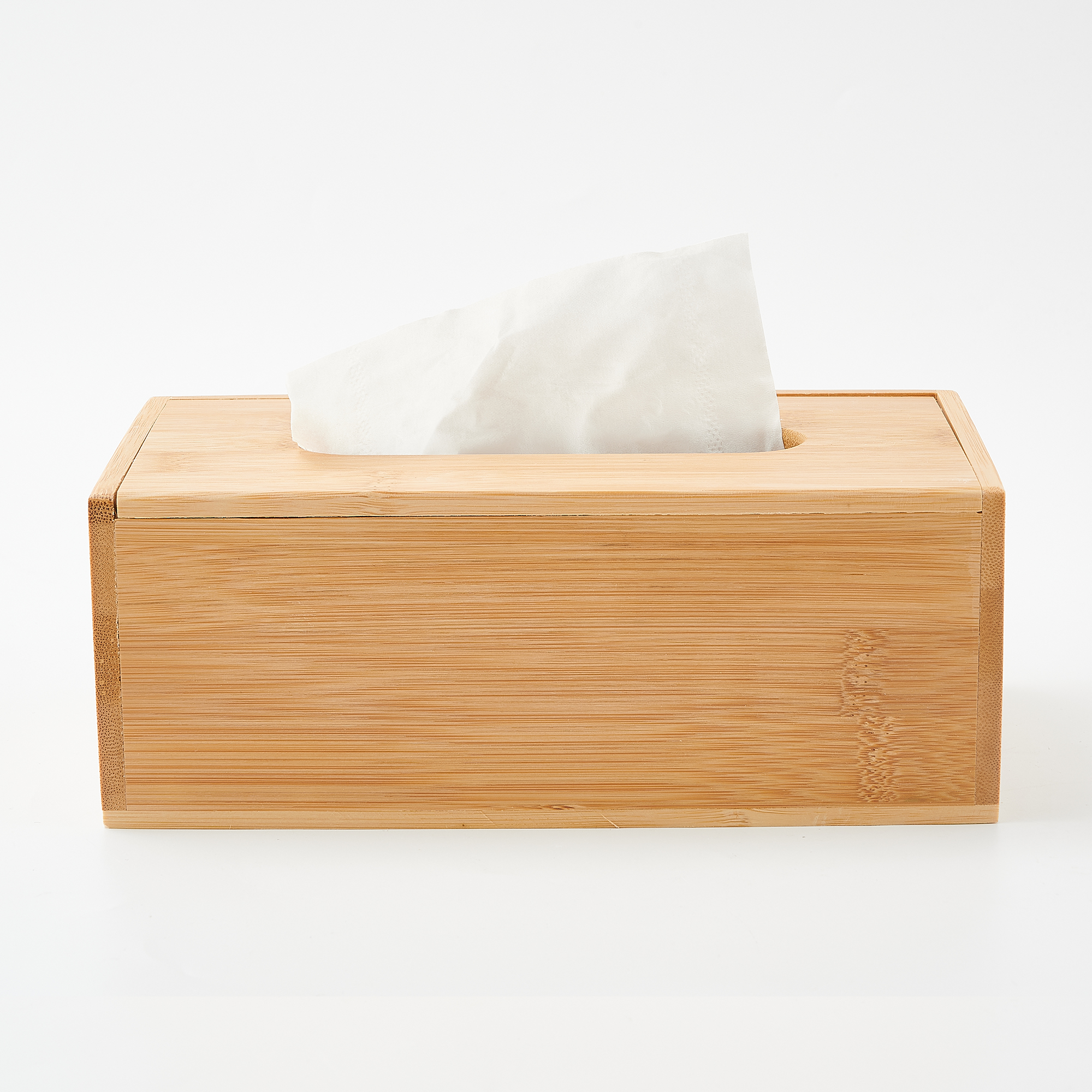 Bamboo tissue box