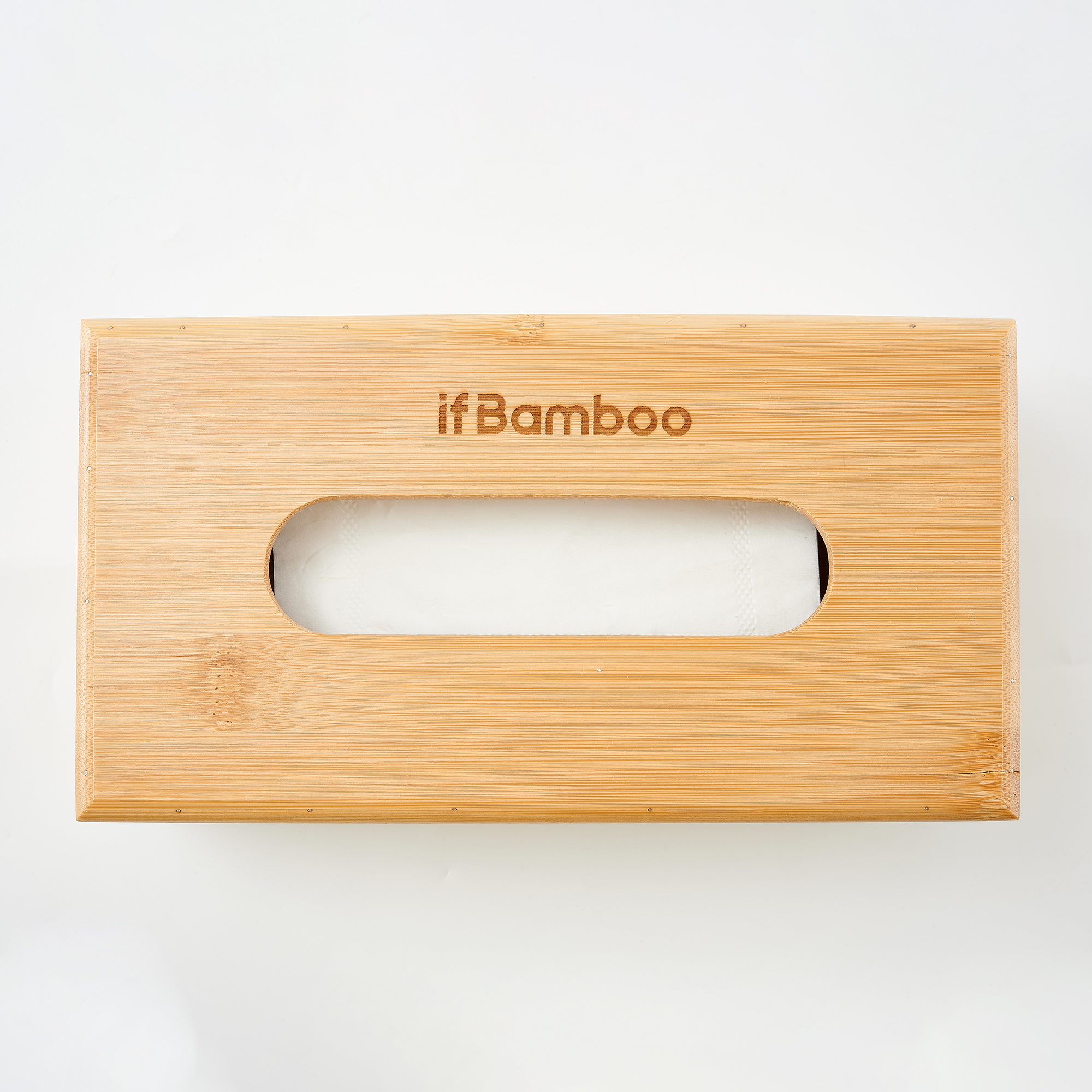 Bamboo tissue box