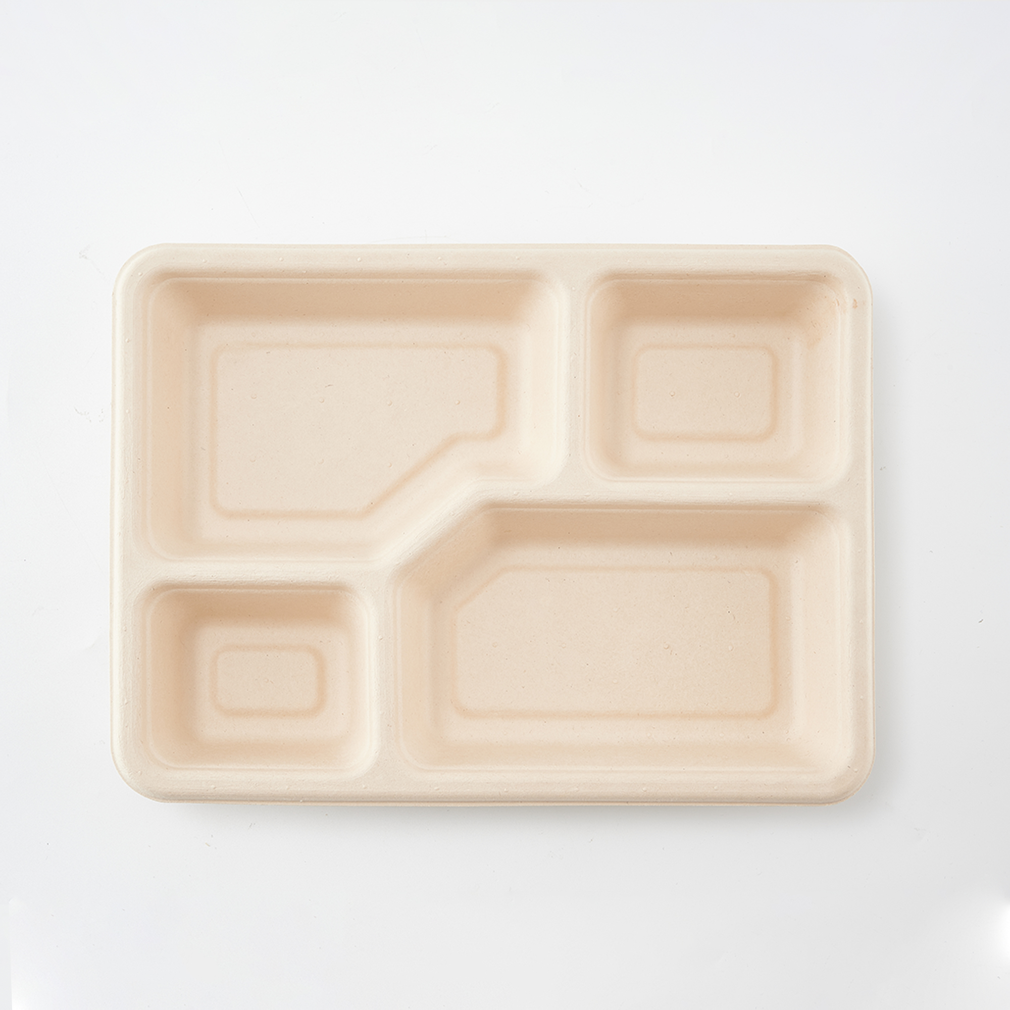 Two-format Bamboo Pulp Disposable Lunch Box