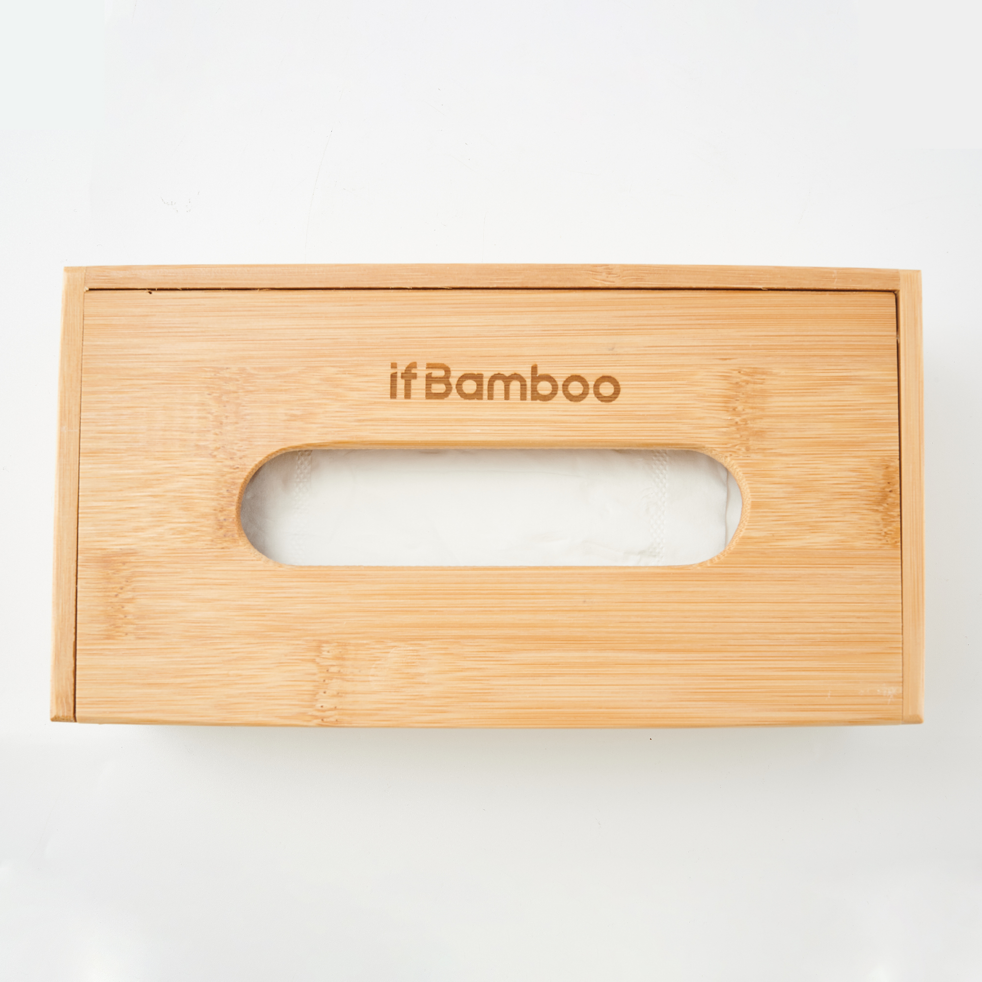 Bamboo tissue box