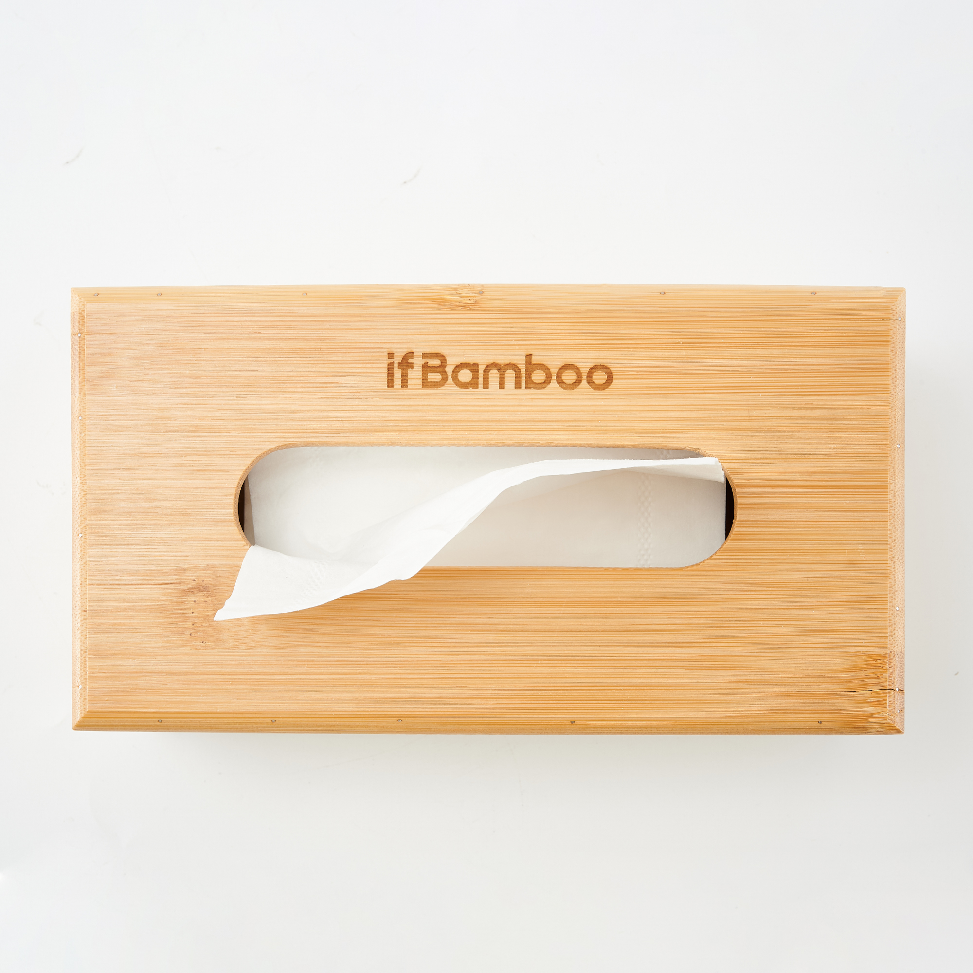 Bamboo tissue box