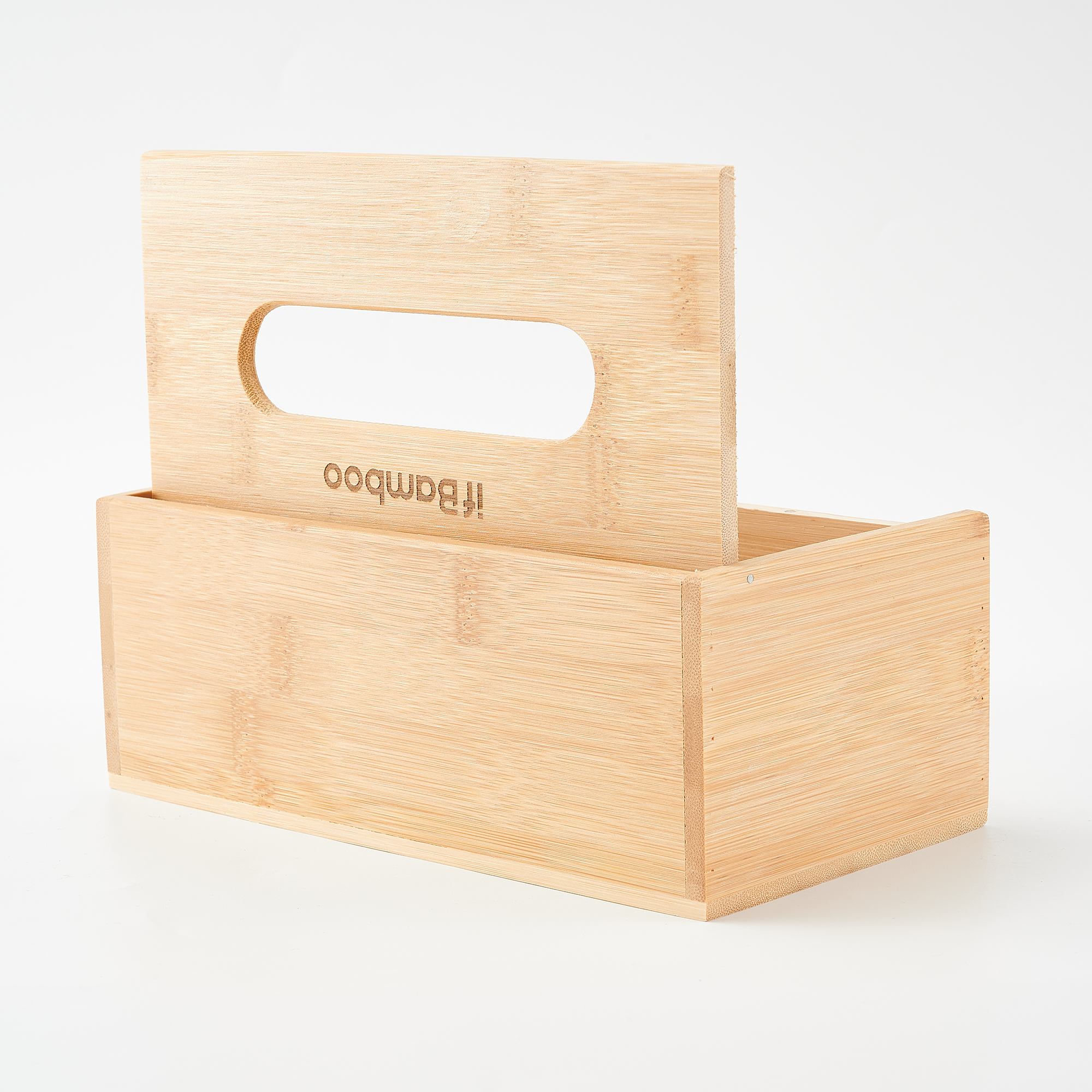 Bamboo tissue box