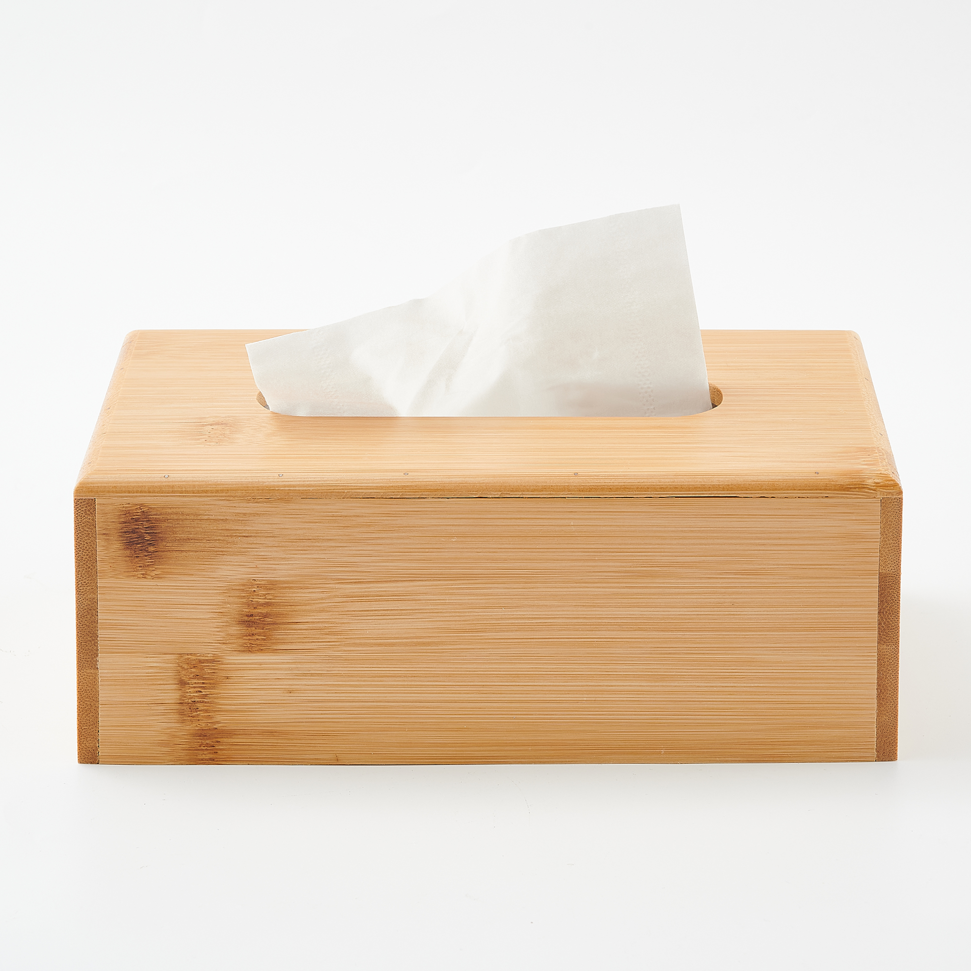 Bamboo tissue box