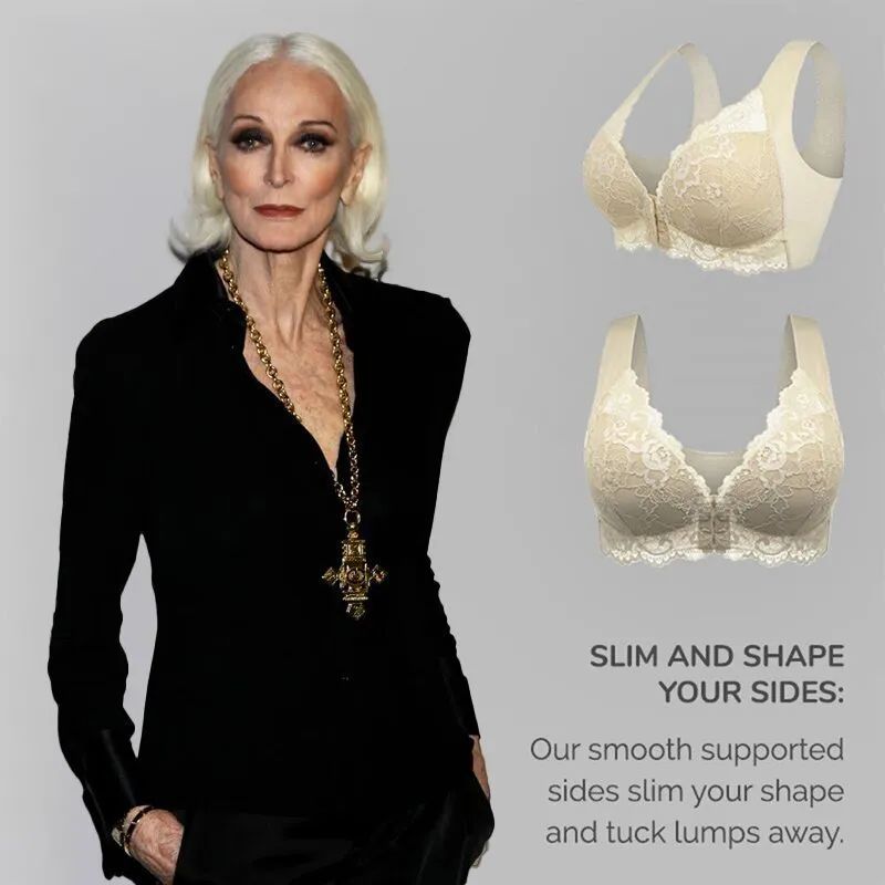 🔥HOT SALE🔥BRA FOR OLDER WOMEN FRONT CLOSURE 5D SHAPING PUSH UP SEAML