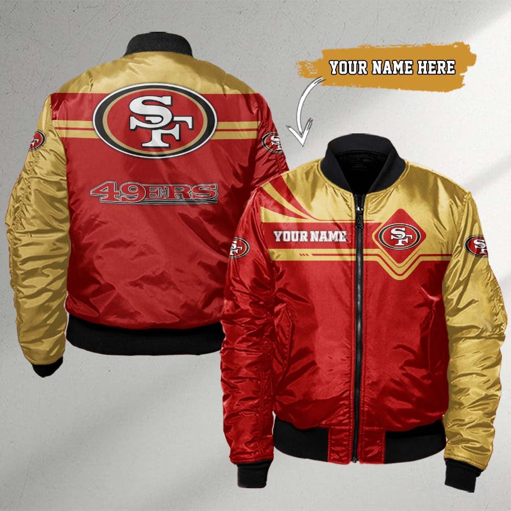 San Francisco 49ers Chargers Satin Bomber Jacket