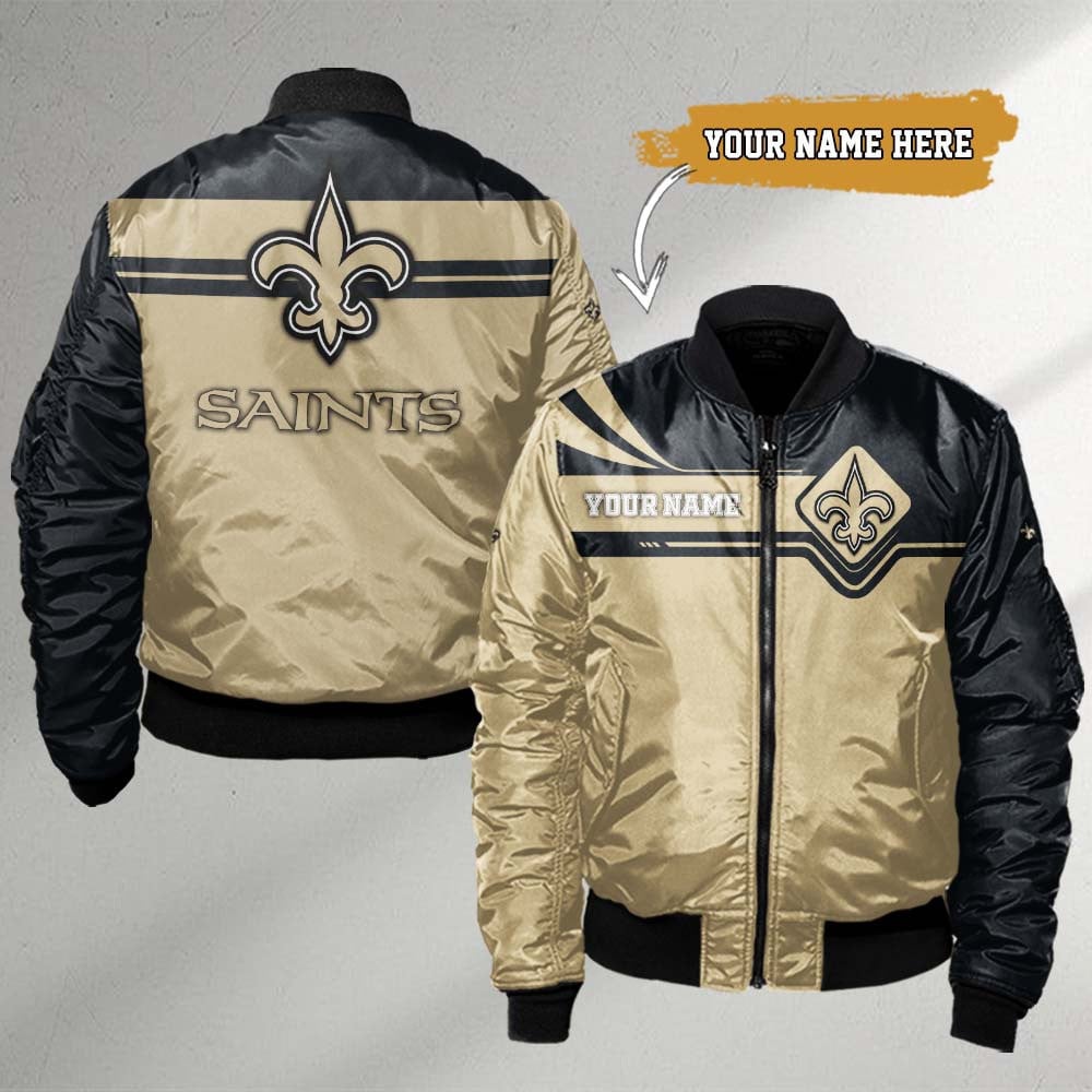 New Orleans Saints Chargers Satin Bomber Jacket