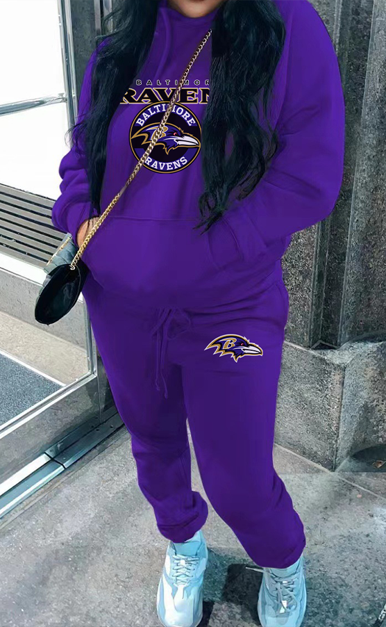 Baltimore Ravens Womens Sweatshirt Suit