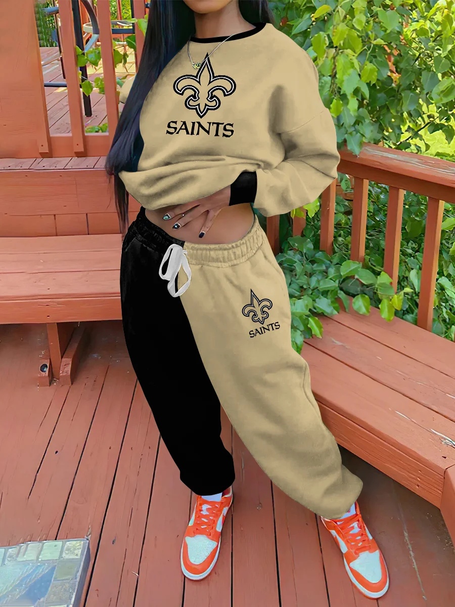 New Orleans Saints Sportswear Crewneck Sweatshirt Suit