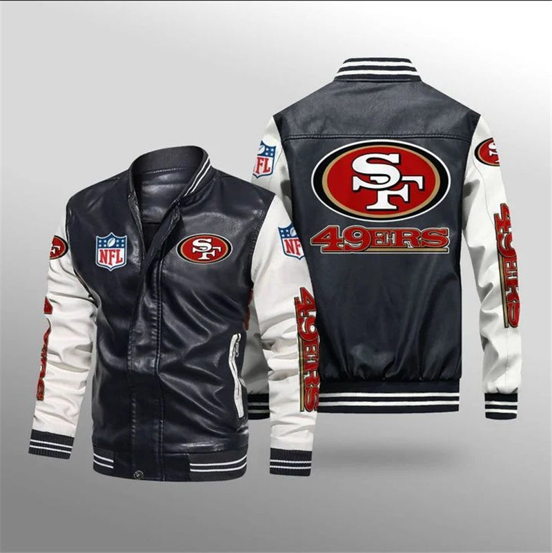 San Francisco 49ers Thermal Plush Leather Jacket