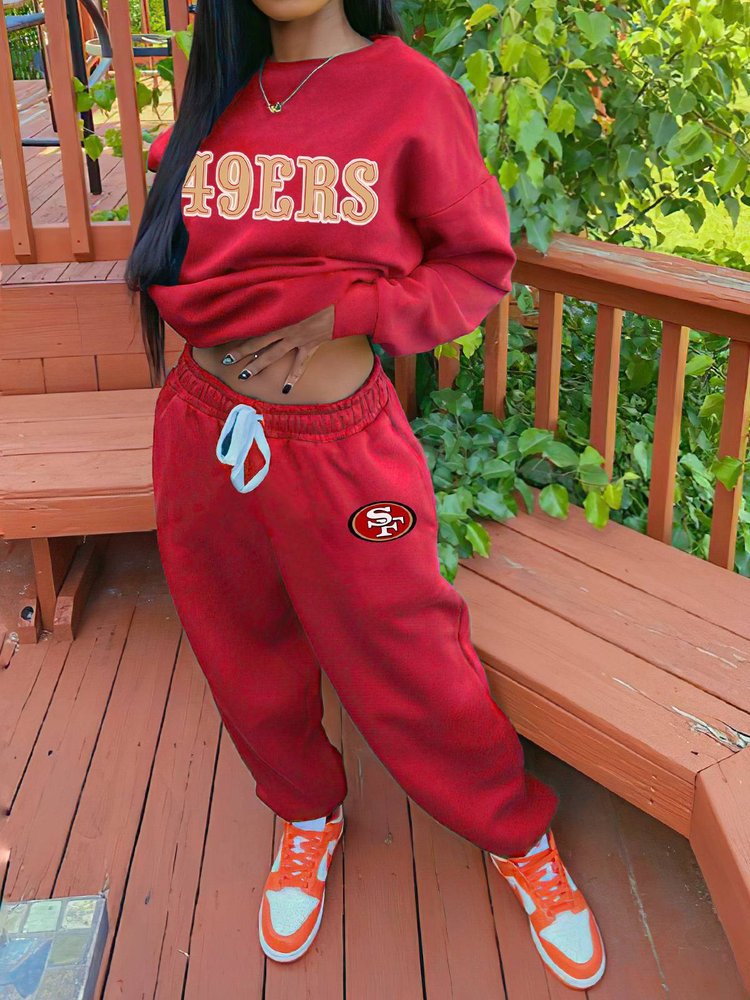 San Francisco 49ers Sportswear Crewneck Sweatshirt Suit