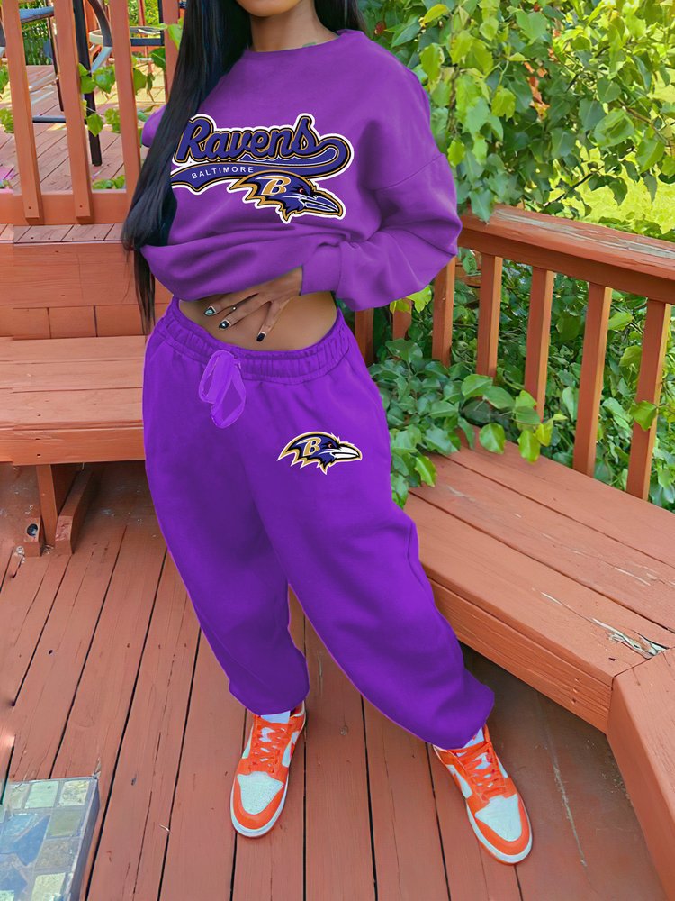 Baltimore Ravens Sportswear Crewneck Sweatshirt Suit