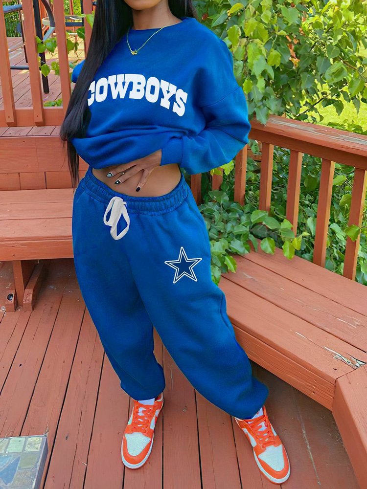 Dallas Cowboys Sportswear Crewneck Sweatshirt Suit