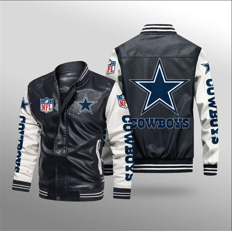 Dallas Cowboys Thermal Plush Leather Jacket