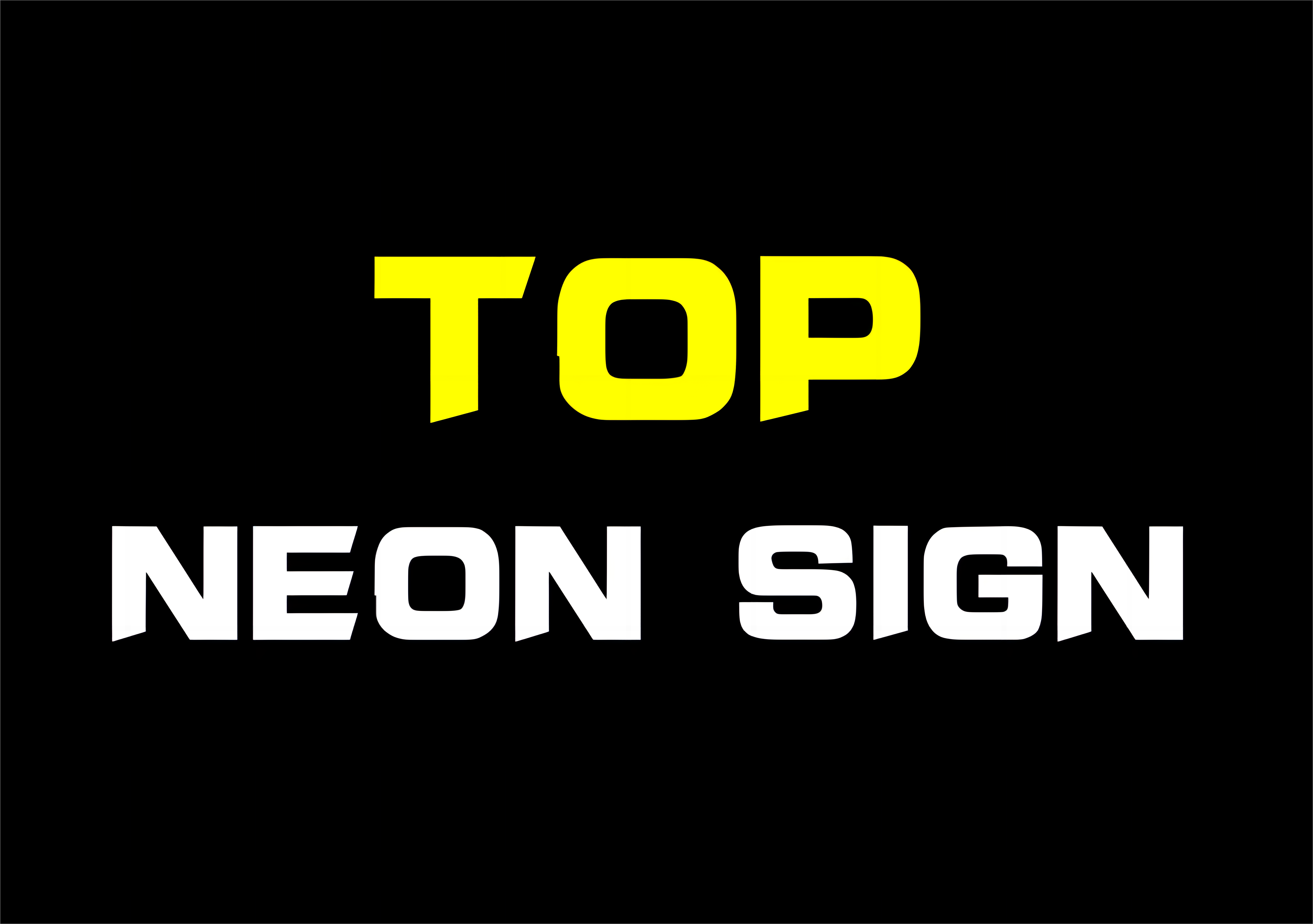 Top neon sign