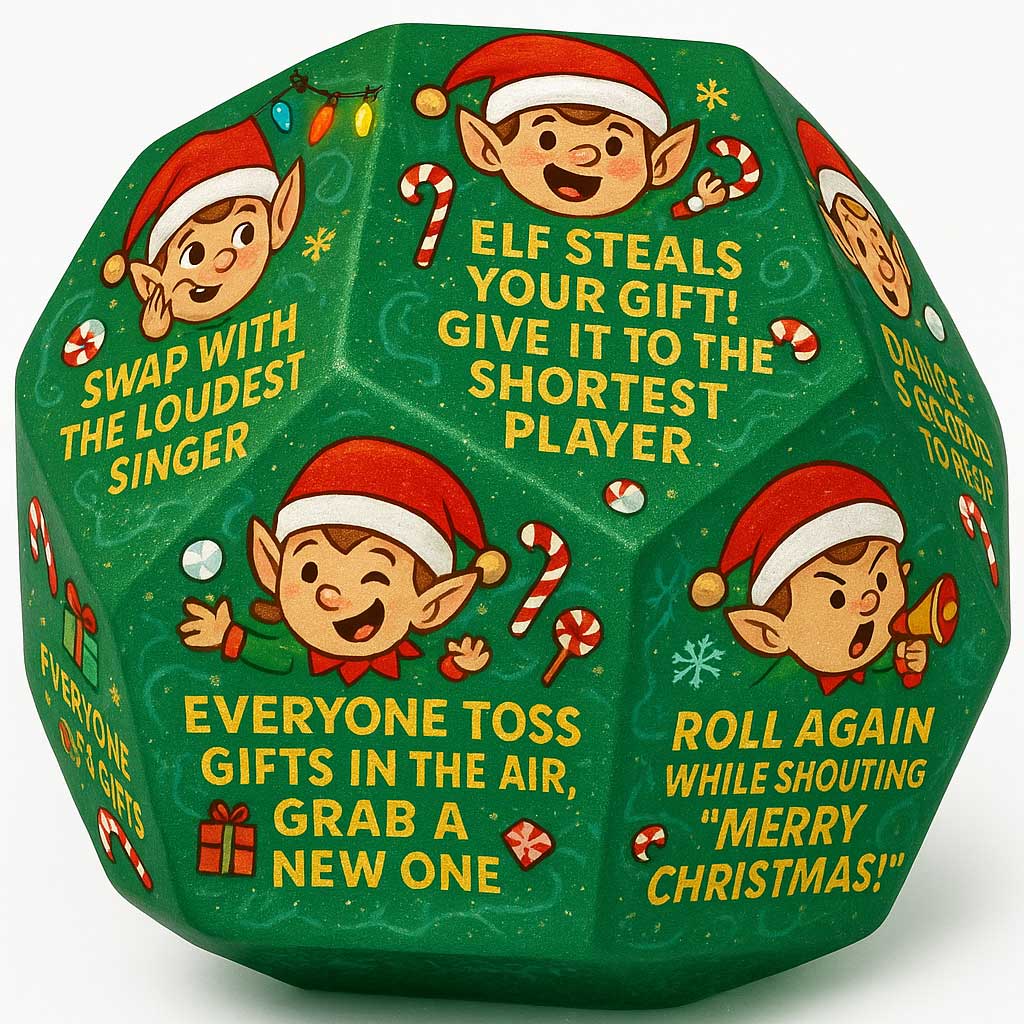🎲 Hilarious Christmas Gift Exchange Party Game Dice