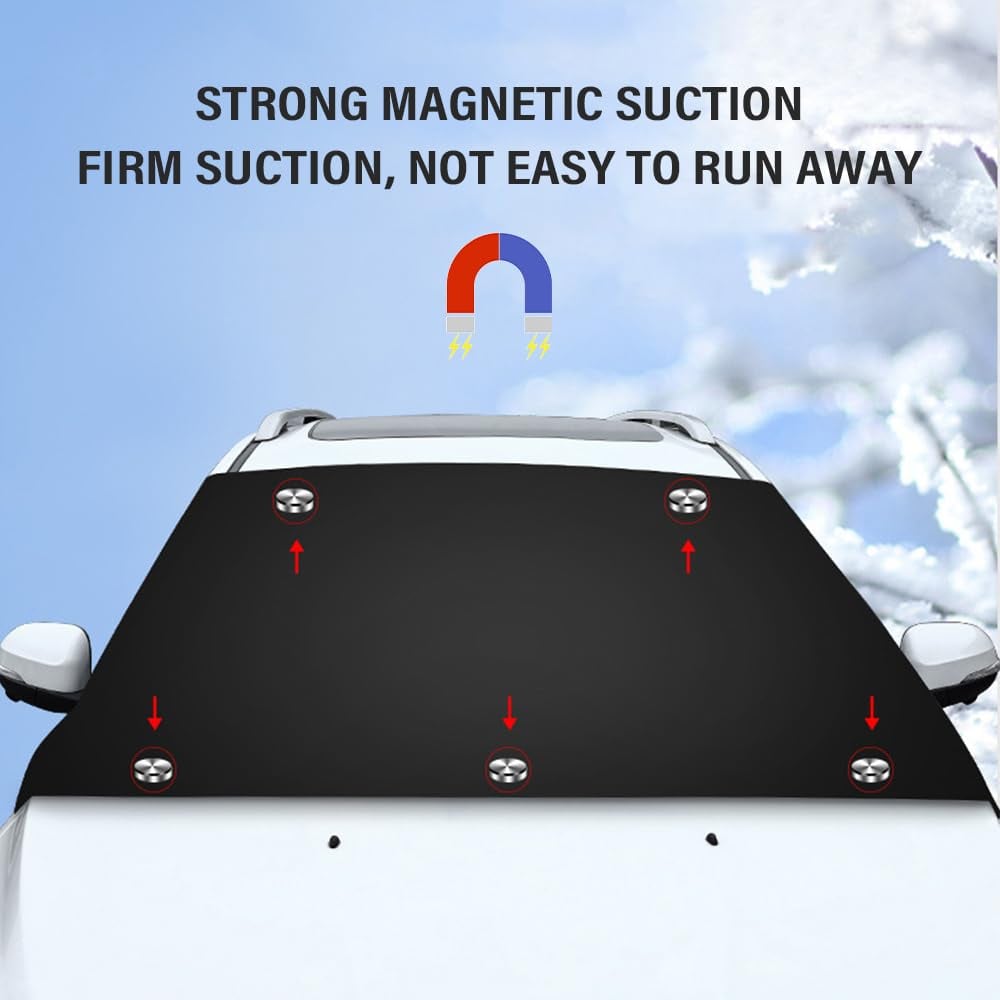 🔥Christmas Hot Sale-🎁2024 Upgraded Car Windshield Magnetic Snow Cover