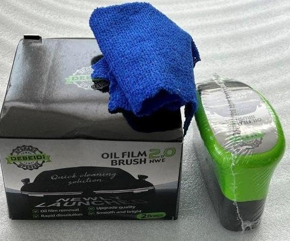 2025 Reusable Oil Film Cleaning Brush, Glass Coating Brush for Windshield, Remove & Prevent Rain and Fog Cleaning Glass Brush