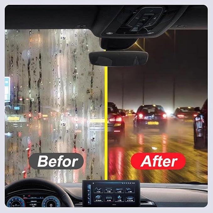 2025 Reusable Oil Film Cleaning Brush, Glass Coating Brush for Windshield, Remove & Prevent Rain and Fog Cleaning Glass Brush