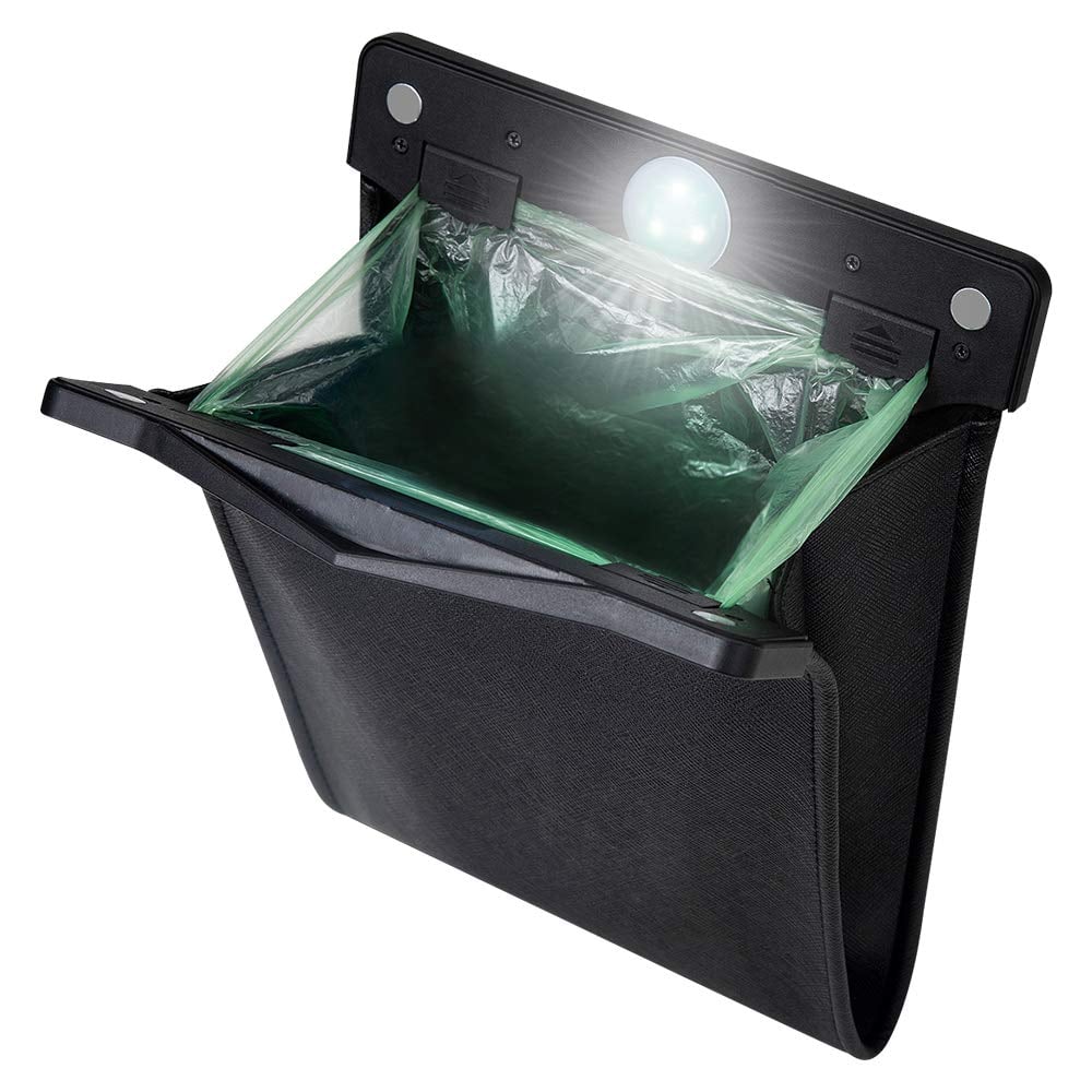 Hot Sale 49% OFF🔥Smart LED Waterproof Car Leather Trash Can