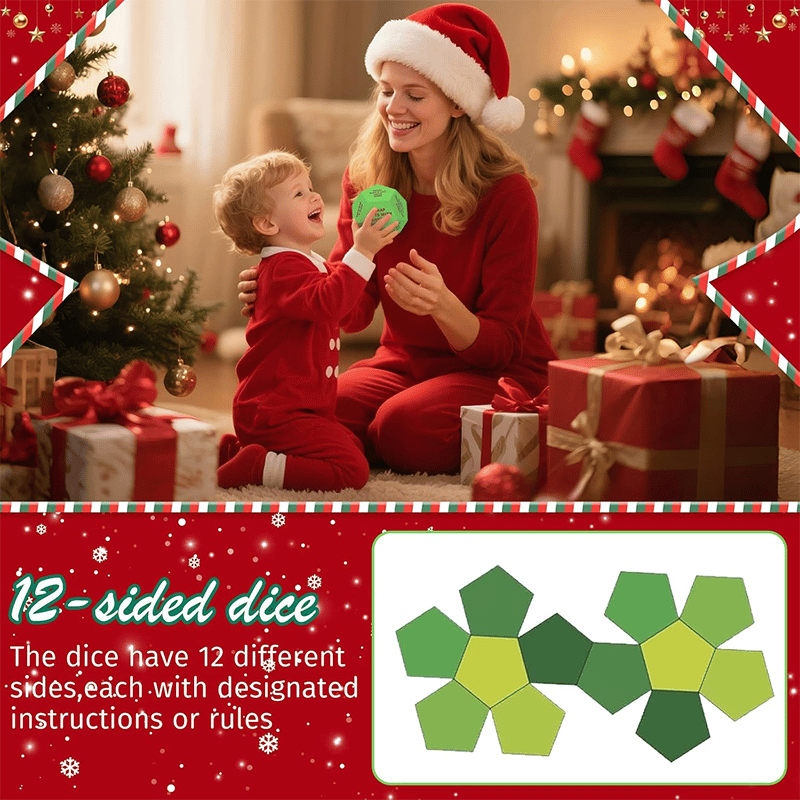 Santa Swap Gift Exchange Dice, 3 * 3in Exchange Gifts Family Game