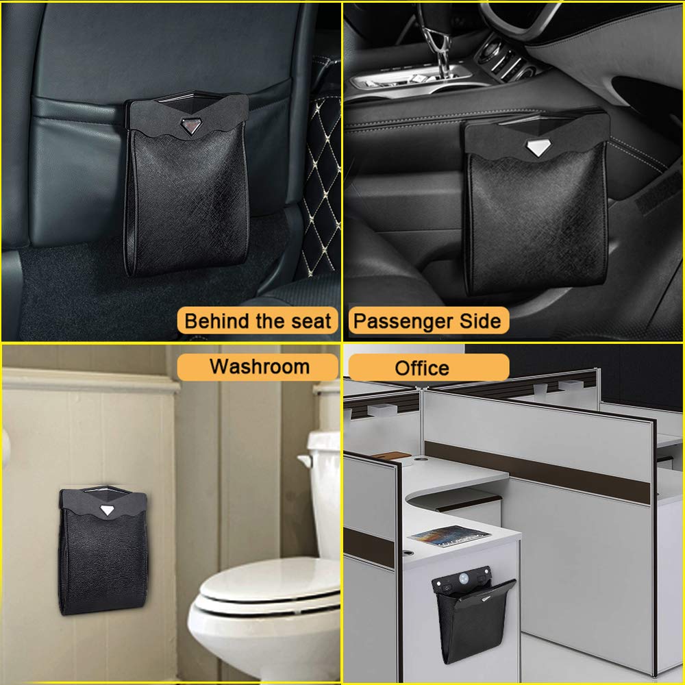 Hot Sale 49% OFF🔥Smart LED Waterproof Car Leather Trash Can