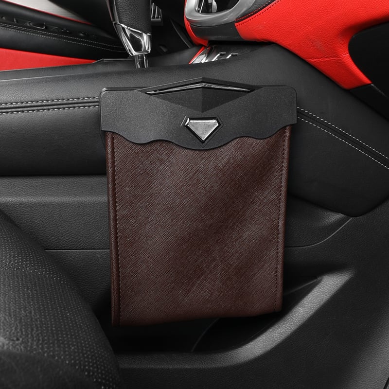 Hot Sale 49% OFF🔥Smart LED Waterproof Car Leather Trash Can