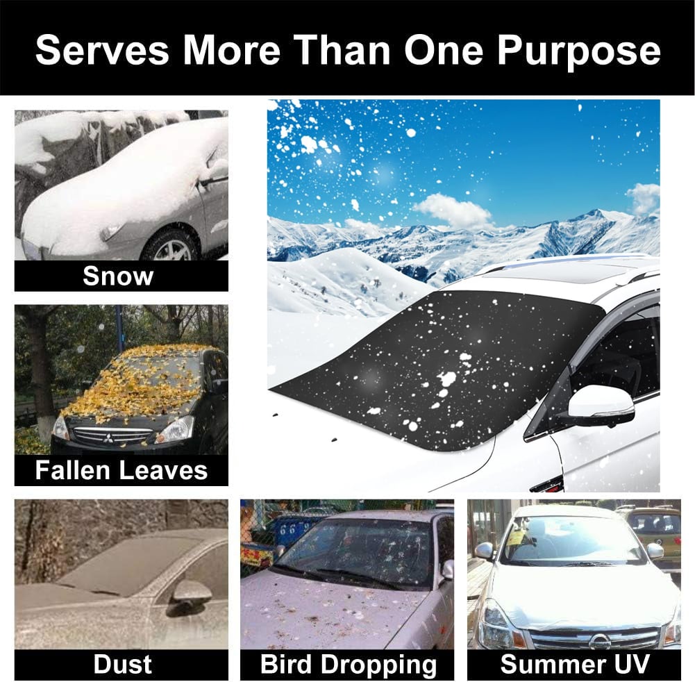 🔥Christmas Hot Sale-🎁2024 Upgraded Car Windshield Magnetic Snow Cover