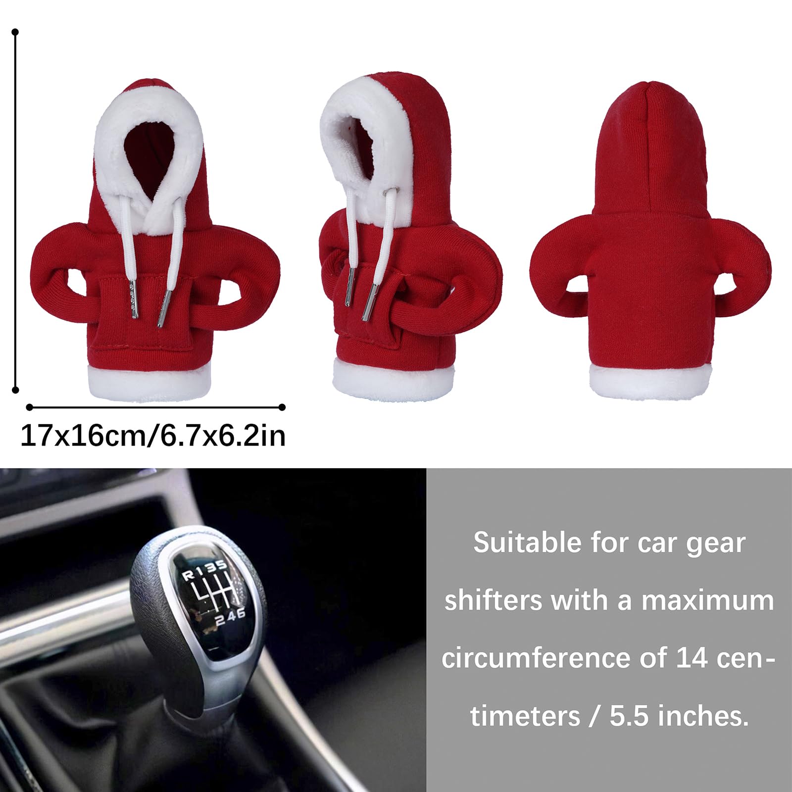 🎄Buy 2 Get 1 Free 🎁( Add 3 pcs to cart )-Hoodie Car Gear Shift Cover(💥Buy 2 Get FREE SHIPPING💥)