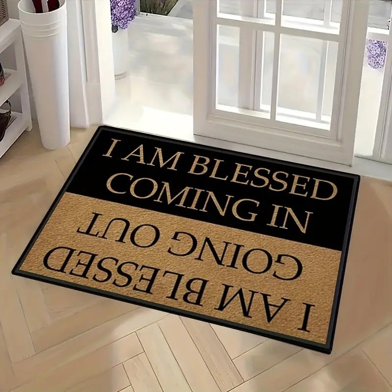 🔥Letter Patter Door Mat - Blessed Coming & Going
