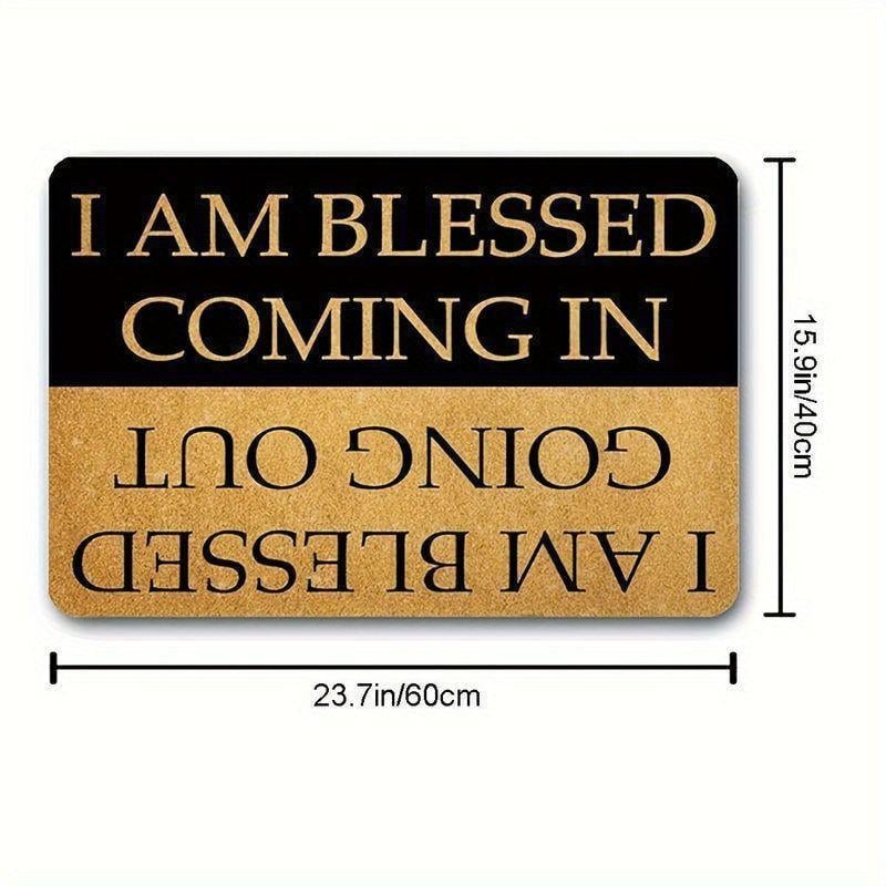 🔥Letter Patter Door Mat - Blessed Coming & Going