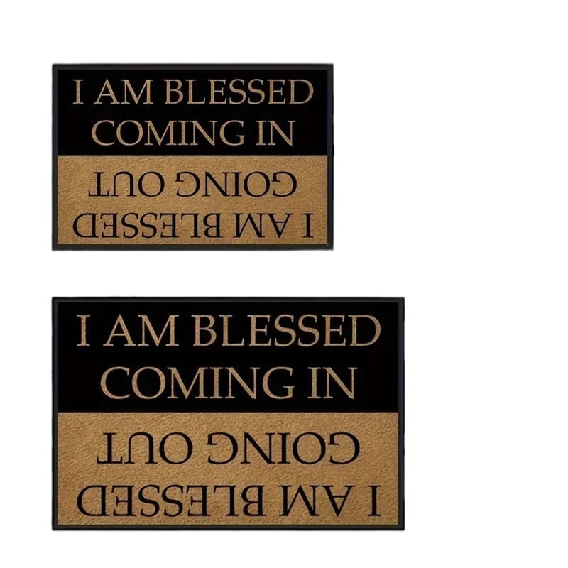 🔥Letter Patter Door Mat - Blessed Coming & Going
