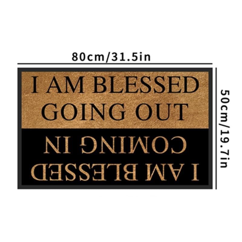 🔥Letter Patter Door Mat - Blessed Coming & Going