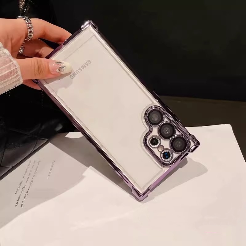 Customized Samsung Casual Vertical Name Ultra Transparent Phone Case(2 Free Shipping)