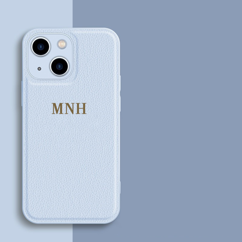 Personalized Monogram Custom Leather Cell Phone Case  | OFCase30