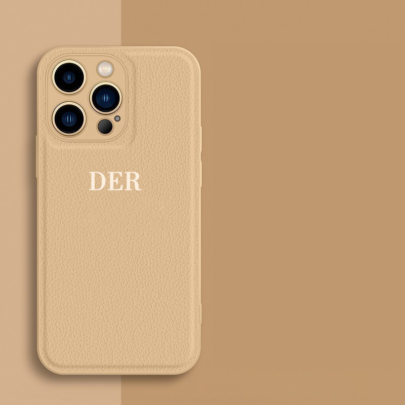 Personalized Monogram Custom Leather Cell Phone Case  | OFCase30