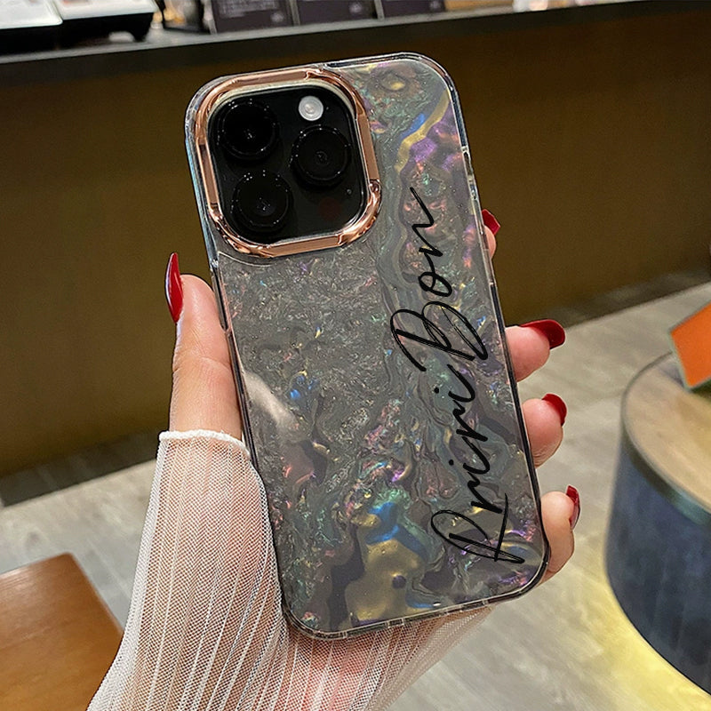 Personalized Textured design glitter phone case